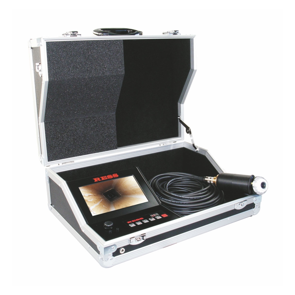 Monitorkoffer mit FM5 Pro
Bildspeicher, Drehkugelkamera
Ladegerät, 30m Kabel