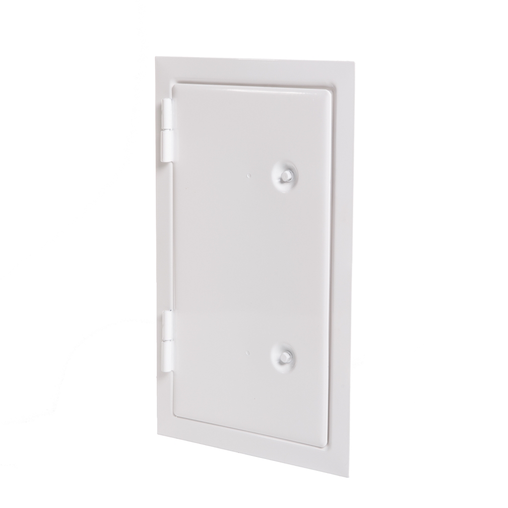 Kamintürchen gasdicht mit Doppelverschluss Weiß