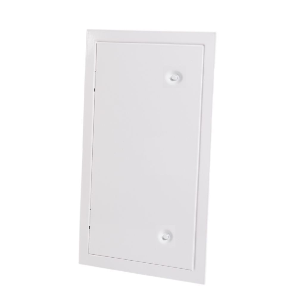 Kamintürchen gasdicht mit Doppelverschl. (eben) Weiß