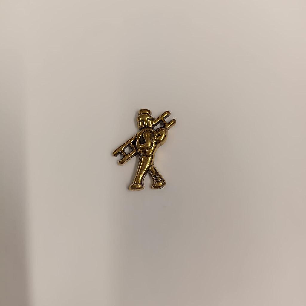 Rauchfangkehrer Metall gold