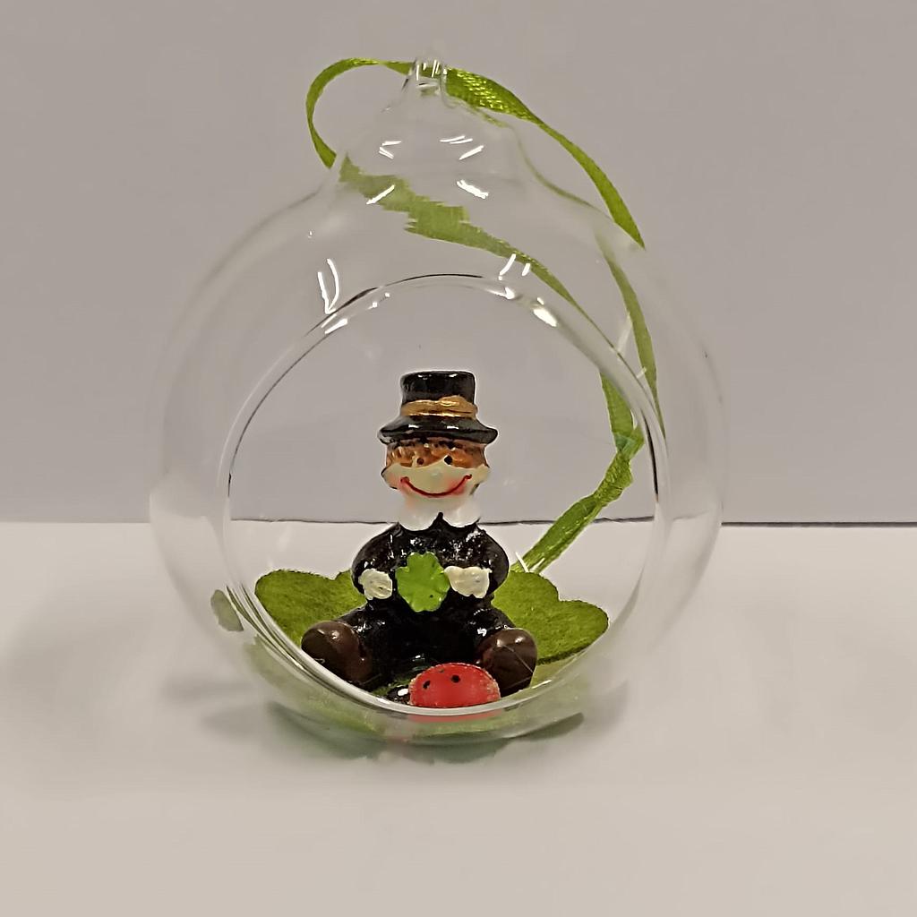 Rauchfangkehrer in Glaskugel 6,5cm