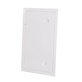 Kamintürchen gasdicht mit Doppelverschl. (eben) Weiß