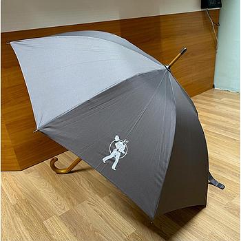 RFK Stockschirm mit Holzgriff Grau Ø 100cm