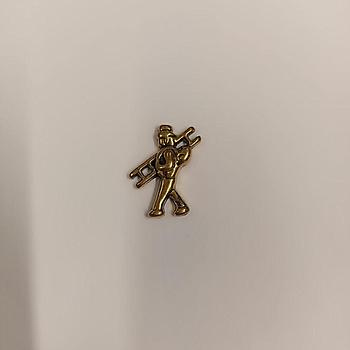 Rauchfangkehrer Metall gold