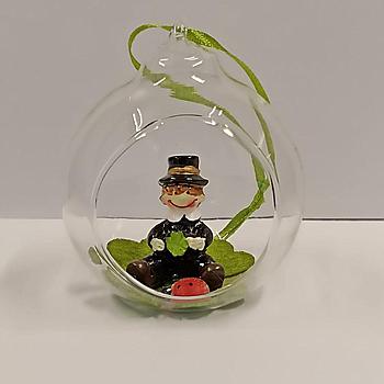 Rauchfangkehrer in Glaskugel 6,5cm