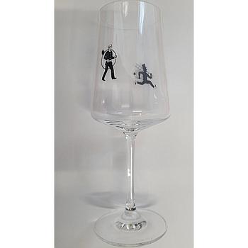 Weißweinglas ungeeicht 38cl mit RFK Emblem Glasserie Winevent