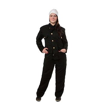 Arbeitskoller leicht mit Goldknöpfen einreihig