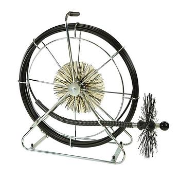 Komforthaspel komplett Länge 20 mØ 7,5mm mit Fuß rot