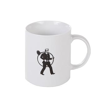 Kaffeehäferl weiss/keramik
mit schwarzen RFK
