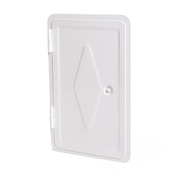 Kamintürchen mit Kegel Weiß

