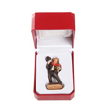 Miniatur Rauchfangkehrer
aus Holz, Bunt in Schatulle
